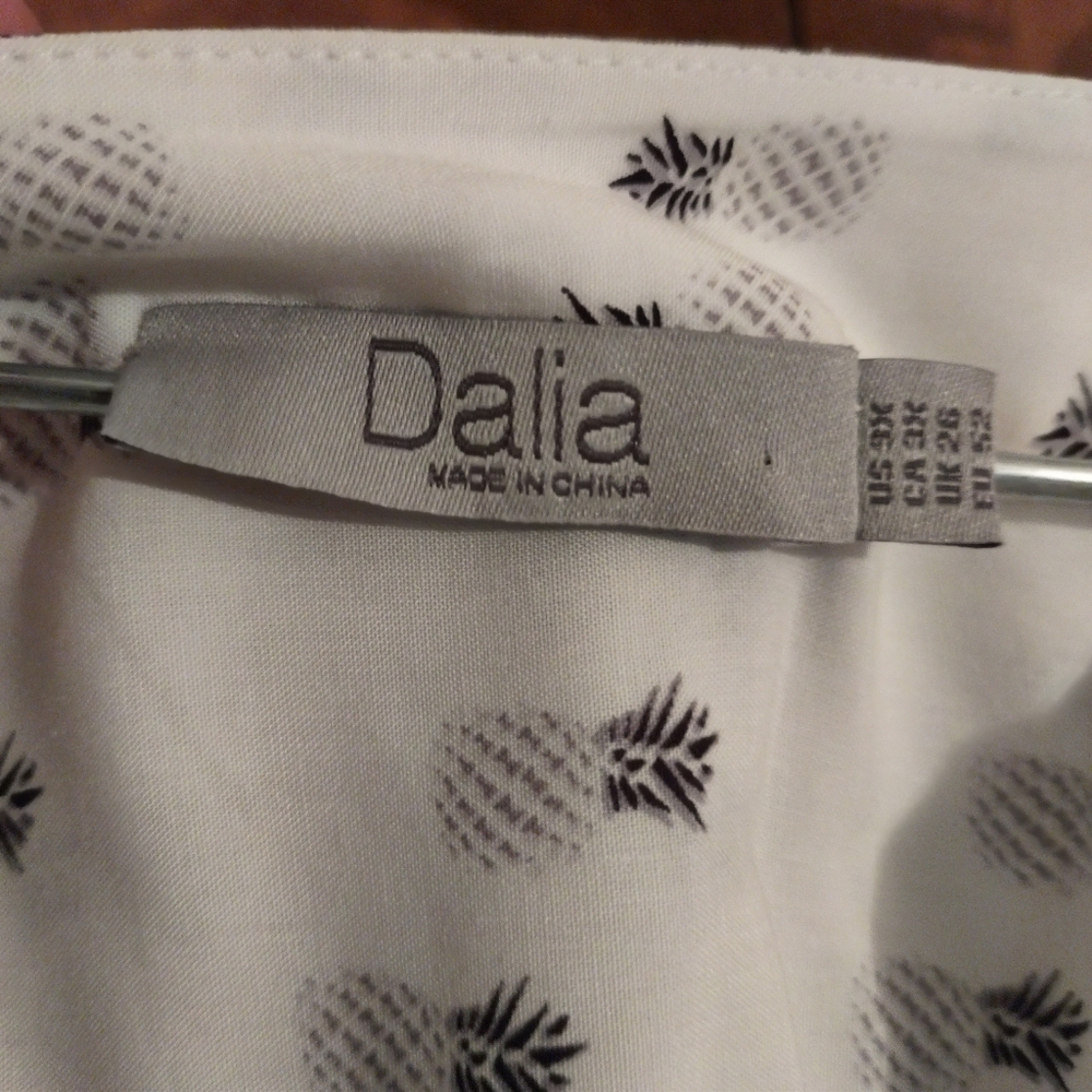 Dalia Pineapple Pattern Blouse 3x - image 7